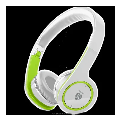 Bluetooth sztereó headset, zajcsökkentő fülpárna, 360mAh akku, fehér zöld PBHS1WG fotó