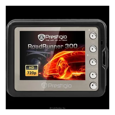 Car Video Recorder RoadRunner 300I 1280 * 720P Car Video Recorder / 2.0 inch / Black PCDVRR300I fotó