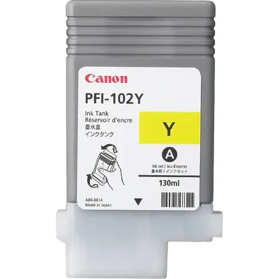 Canon PFI-102Y sárga tartály, iPF500 600 700 750, 130ml PFI102Y fotó