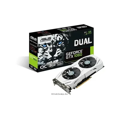 VGA GTX-1060 3GB DDR5 OC PCI-Ex16x ASUS nVIDIA Videokártya PH-GTX1060-3G fotó