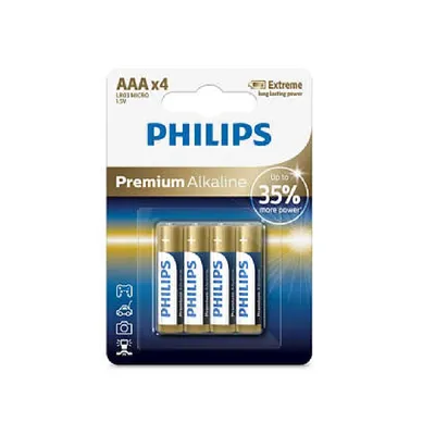 Elem Philips AAA mikro ceruza ultra alkáli LR03 1,5V 4db BL 1darab - Már nem forgalmazott termék PH-UA-AAA-B4 fotó