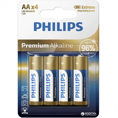 Elem Philips AA ceruza ultra alkáli LR03 1,5V 4db BL 1darab PH-UA-AA-B4 fotó