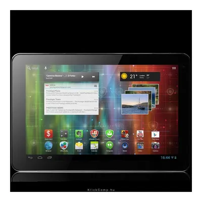 MultiPad 4 Quantum 10.1: ARM Cortex A9 Rockchip RK3188 1.6GHz, Quad Core, 1GB DDR, 8GB eMMC, 10.1", kapacítiv, multi-touch, 1280 x 800 pixel, Backlight LED IPS, 0.3 MP   2.0 MP, 802.11 b g  PMP5101C_QUAD fotó