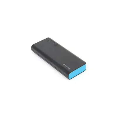 PLATINET Power Bank hordozható töltő 8000mAh + micro USB Kábel + zseblámpa fekete/kék PMPB80BBL fotó