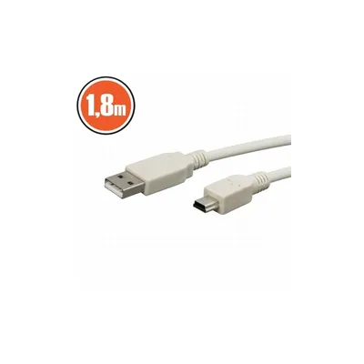 USB kábel PRC USB 2.0 A - mini USB 2.0 B 1.8m kábel - Már nem forgalmazott termék PRC-20133 fotó