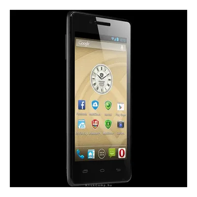 MultiPhone Single sim,4.5" FWVGA 480x854 TFT, MT6572 Dual core 1.2Ghz, Android 4.2, RAM 512MB + eMMC 4GB, 5.0 MP AF + 0.3 MP, 1500 mAh battery+2 extra rear covers Black Retail PSP3451 PSP3451 fotó