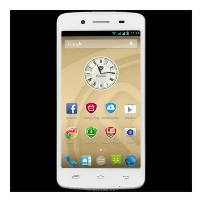 Dual sim mobiltelefon 5&#34; IPS HD QC Android 1GB/8GB 8MP/2MP fehér PSP5507DUOWHITE fotó