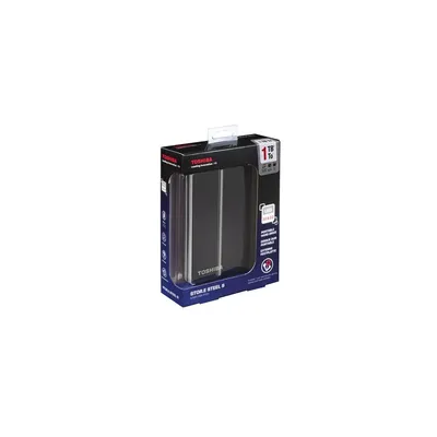 Toshiba Külső HDD 2.5" 1TB STOR.E STEEL S Titanium USB3.0 DataRecovery PX1811E-1J0R fotó