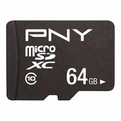 64GB Memória-kártya microSDXC Performance Plus Class10 +adapterrel PNY - P-SDU64G10PPL-GE fotó