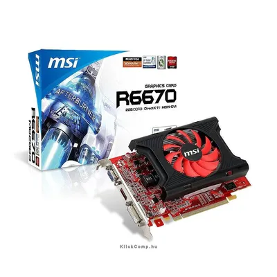 R6670-MD2GD3 V2 AMD 2GB DDR3 128bit PCI-E videokártya R6670-MD2GD3-V2 fotó