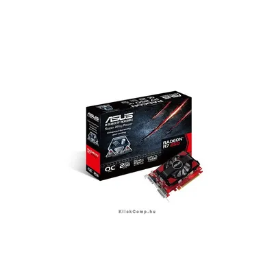 Asus PCI-E AMD R7 250 2048MB DDR3, 128bit, 1110 1800MHz, Dsub, DVI, HDMI, Aktív R7250-OC-2GD3 fotó