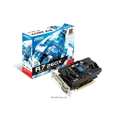 PCI-E AMD R7 260X OC 2048MB DDR5, 128bit, 1175 6500MHz, 2xDVI, HDMI, DP, Dual Slot Ventilátor R7-260X-2GD5-OC fotó
