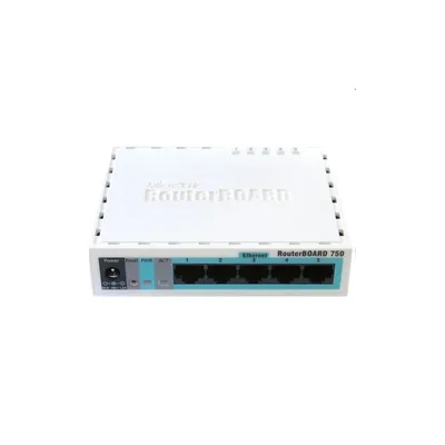 Router 5port MikroTik hEX RB750Gr3 L4 256MB 5x GbE RB750GR3 fotó