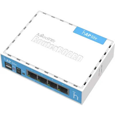 WiFi Router MikroTik hAP lite classic RB941-2nd L4 32Mb 4x FE LAN RB941-2ND fotó