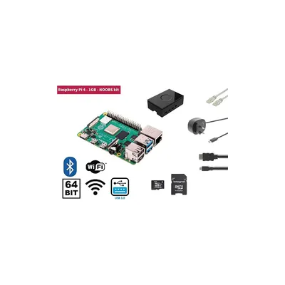 Raspberry Pi 4 1 GB Starter Kit + NOOBS Software Tool RP4KIT1GB fotó