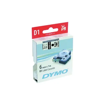 címke LM D1 alap 6 mm fekete/víztiszta