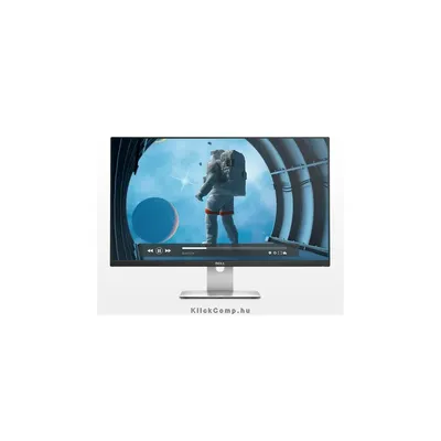 Monitor 27" IPS glossy DELL S-series S2715H 1920x1080 1000:1, 8 000 000:1, 178 178, 6ms, 250 cd m2, speakers, VGA, USB, HDMI, Black, 3y exchange service S2715H-11 fotó