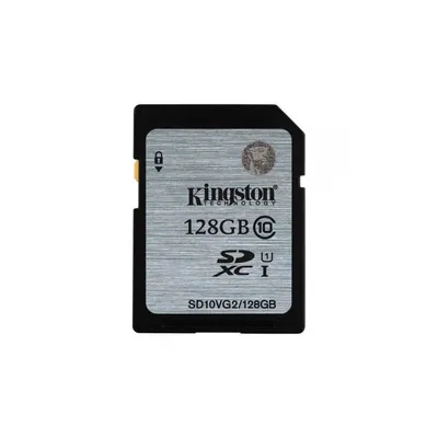 Memória-kártya 128GB SD SDXC Class 10 UHS-I Kingston SD10VG2/128GB SD10VG2_128GB fotó