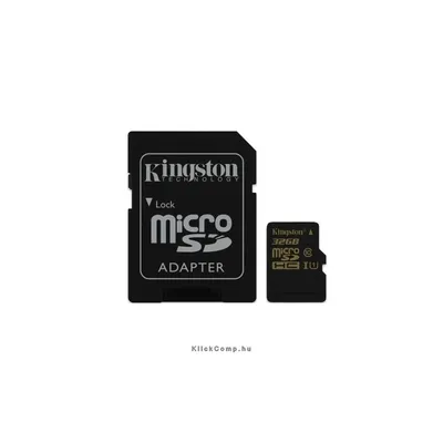 32GB SD micro SDHC Class 10 UHS-I SDCA10 32GB memória kártya adapterrel SDCA10_32GB fotó