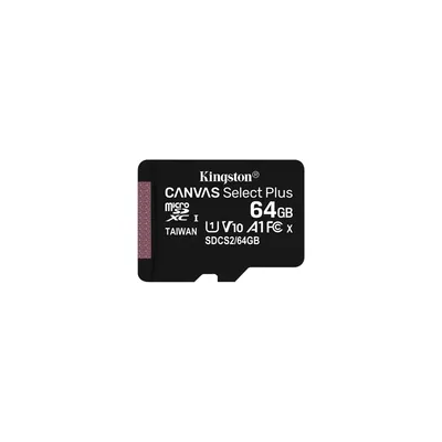 Memória-kártya 64GB microSDXC Class10 Kingston Canvas Select Plus SDCS2_64GBSP fotó