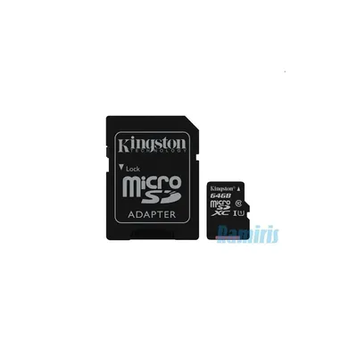 Memória-kártya 64GB SD micro Kingston Canvas Select 80R SDCS SDCS_64GB fotó
