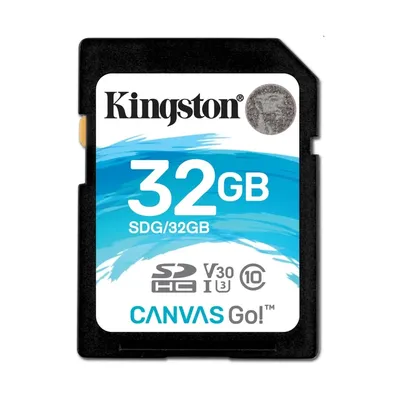 Memória-kártya 32GB SD (SDHC Class 10  UHS-I U3) Kingston Canvas Go SDG/32GB SDG_32GB fotó