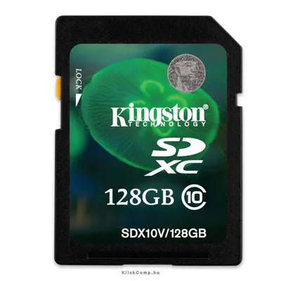 128GB SD memória kártya SDXC Class 10 SDX10V 128GB SDX10V_128GB fotó