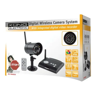 digitális 2,4GHz vezetékmentes kamera rendszer SEC-TRANS50 fotó