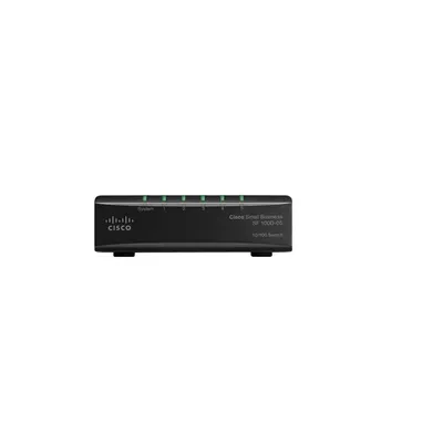 Cisco SF100D-05 5port 10/100Mbps LAN nem menedzselhető asztali Switch SF100D-05-EU fotó