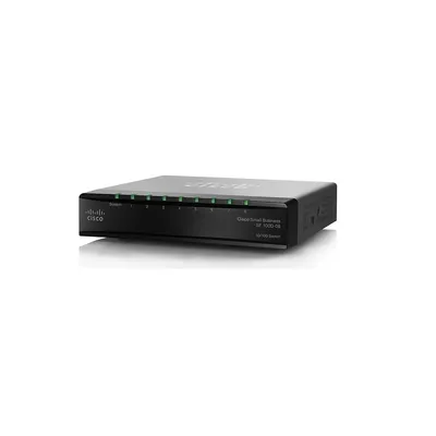Cisco SF100D-08 8port 10/100Mbps LAN nem menedzselhető asztali Switch SF100D-08-EU fotó
