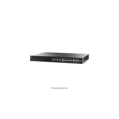 Cisco SF300-24MP 24 LAN 10 100Mbps, 2 miniGBIC, 2 RJ45 menedzselhető MaxPoE switch SF300-24MP-K9-EU fotó