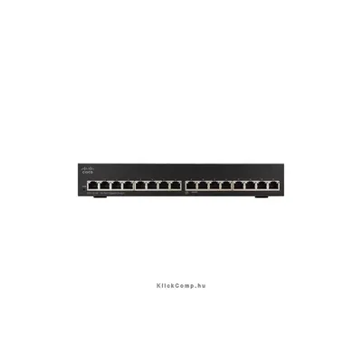 16 port switch GbE LAN nem menedzselhető rack Cisco SG110-16 SG110-16-EU fotó