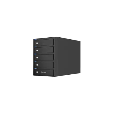 RAID Box 5 Bay USB3.0-eSata csatlakozó; 5x 3,5&#34; SataHDD; RAID 0,1/10,3,5,JBOD; fekete SHARK-4044951011353 fotó