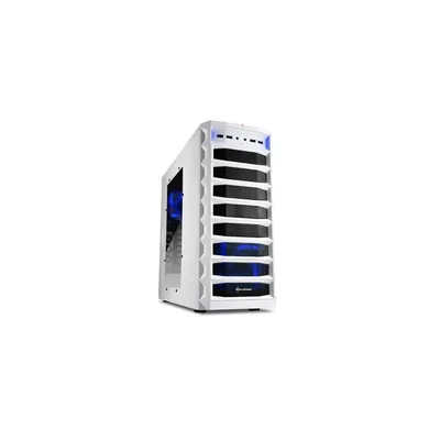 Számítógépház ATX alsó táp 2x120mm LED 2xUSB3.0 4xUSB2.0 I O SHARKOON Rex8 Value fehér fehér belső ablakos SHARK-4044951013227 fotó