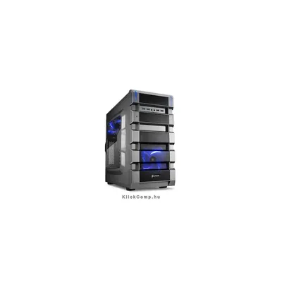 Számítógépház ATX mATX 2xUSB3.0 2xUSB2.0 I O SHARKOON BD28 "Bulldozer" fegyverszürke ablakos SHARK-4044951015849 fotó