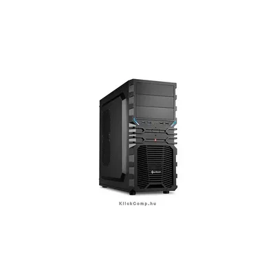 Számítógépház ATX mATX mITX 2xUSB3.0 I O SHARKOON VG4-V fekete fekete belső alsó táp SHARK-4044951016174 fotó