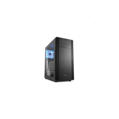 Számítógépház ATX mATX mITX Sharkoon M25-W 7.1 fekete ablako