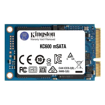 256GB SSD SATA3 2,5&#34; mSata Kingston KC600 SKC600MS_256G fotó