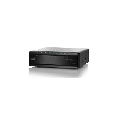 Cisco SG200-08P 8 LAN 10 100 1000Mbps Smart menedzselhető SLM2008PT-EU fotó