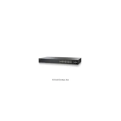 Cisco SG200-18 16 LAN 10 100 1000Mbps, 2 miniGBIC Smart menedzselhető rack switch SLM2016T-EU fotó