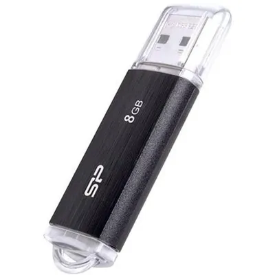 8GB Pendrive USB2.0 fekete Silicon Power Ultima U02 SP008GBUF2U02V1K fotó