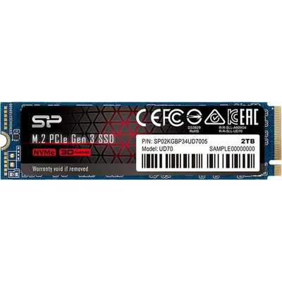 2TB SSD M.2 NVMe Silicon Power UD70 SP02KGBP34UD7005 fotó