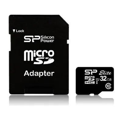 32GB Memória-kártya MicroSD kártya Class10 + adapter Silicon Power - Már nem forgalmazott termék SP032GBSTHBU1V10 fotó