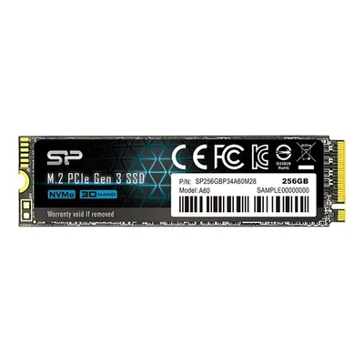 256GB SSD M.2 Silicon Power A60 SP256GBP34A60M28 fotó