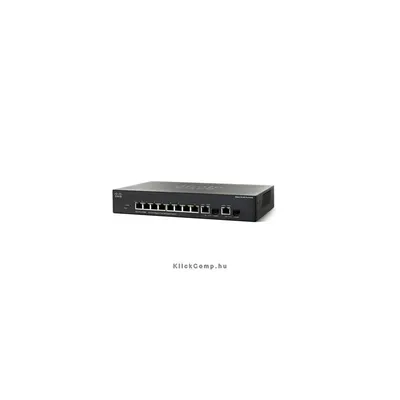 Cisco SG300-10MP 8 LAN 10 100 1000Mbps, 2 miniGBIC SRW2008MP-K9-EU fotó