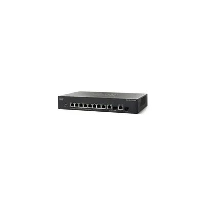 Cisco SG 300-10P 10-port Gigabit PoE Managed Switch SRW2008P-K9-EU fotó