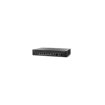 Cisco SF302-08P 8 LAN 10 100Mbps, 2 miniGBIC menedzselhető rack switch SRW208P-K9-EU fotó