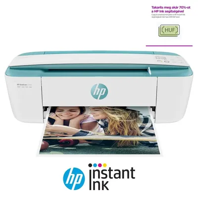 MFP tintasugaras A4 színes HP DeskJet 3762 Instant Ink ready nyomtató T8X23B fotó