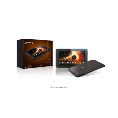 YARVIK 7" Tablet 800*480pix, 4.1.1 Jelly Bean, Cortex A9 1,0GHZ, 4GB, 512MB, Wifi N, 3000Mah, FrontCam, Fekete TAB07-150 fotó