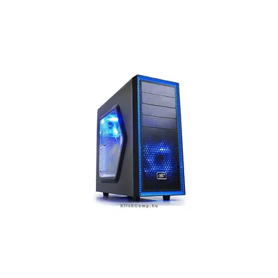 Számítógépház ATX mATX 1xUSB3.0 1xUSB2.0 DEEPCOOL TESSERACT SW fekete ablakos fekete belső 2x12cm ventilátor TESSERACT-SW fotó